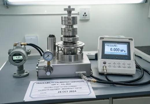 Pressure calibration bench
