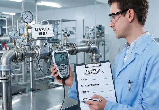 Flow meter verification rig